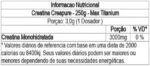 Creatina Monohidratada Creapure Em Pó 83 Doses Pote 250g Max Titanium - Imagem 2