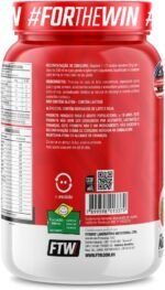FTW 100% Whey Protein com Proteína Concentrada WPC, Suplemento Alimentar Pós-Treino em Pó com Fonte de Proteína do Soro do Leite, Alto Valor Biológico, Sem Glúten – Pote 900g (Sabor Morango) - Imagem 2