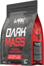 Hipercalórico Dark Mass Dark Lab, 3kg, Baunilha, Ganho de Massa - Imagem 3