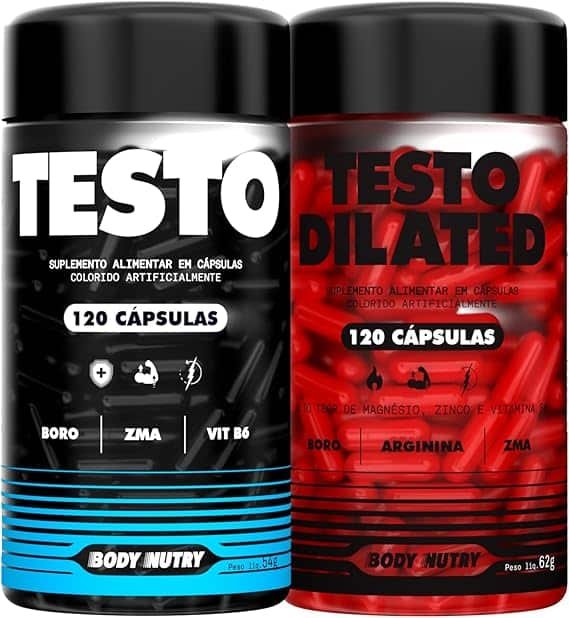 Kit Testo Pote 120 Cápsulas + Testo Dilated Pote 120 Capsulas Kit Testo Pote 120 Cápsulas + Testo Dilated Pote 120 Capsulas - Imagem 1