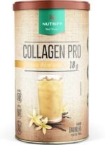 Nutrify Collagen Pro - Colágeno Hidrolisado com Proteína - Sem Glúten, Sem Açúcar e Sem Lactose - Sabor Baunilha - 450g