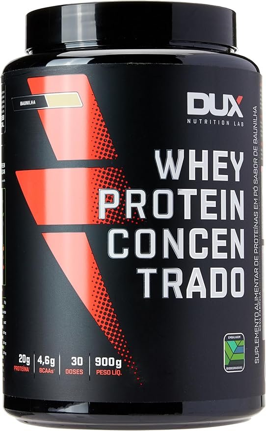 Whey Protein Concentrado Baunilha Pote 900g – Contribui para o Ganho Muscular Hipertrofia – Dux Human Health (Embalagem pode variar) Whey Protein Concentrado Baunilha Pote 900g – Contribui para o Ganho Muscular Hipertrofia – Dux Human Health (Embalagem pode variar) - Imagem 1