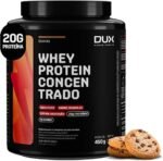 Whey Protein Concentrado Cookies Pote 450g – Contribui para o Ganho Muscular Hipertrofia – Dux Human Health